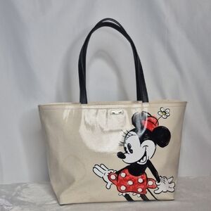 Kate Spade Disney Minnie Mouse Beige Tote Bag